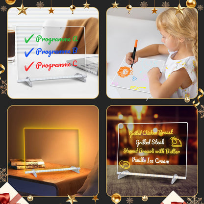 🎨Signsxcel LED Illuminated Acrylic Drawing Board – For Kids, Parents &amp; Teachers