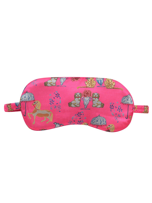 Eye Mask Satin Ceramic Chinoserie